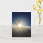 carte pour notes à deux flèches (Fleur jaune)