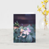 Carte pour notes à fleurs violet Vinca (Fleur jaune)