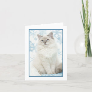 carte pour notes à poupée d'hiver