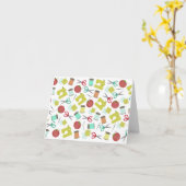 Carte pour notes à thème couture (Fleur jaune)