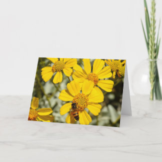 Carte pour notes abeilles
