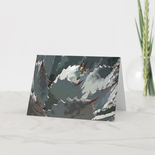 Carte pour notes agave bleu (Devant)