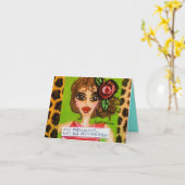 carte pour notes - âge fabuleusement, pas selon l' (Fleur jaune)