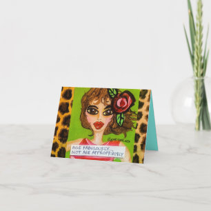 carte pour notes - âge fabuleusement, pas selon l'