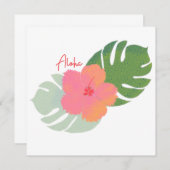Carte pour notes Aloha (Devant / Derrière)