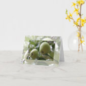 Carte pour notes Apple vert (Fleur jaune)