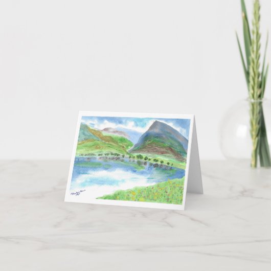 Carte pour notes aquarelle (Devant)
