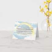 Carte pour notes arc-en-ciel avec Rainbow Bridge (Fleur jaune)