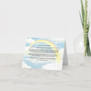 Carte pour notes arc-en-ciel avec Rainbow Bridge
