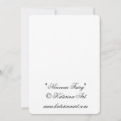 Carte pour notes Art nouveau (Dos)