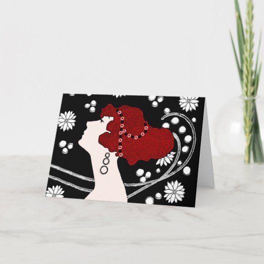 Carte pour notes Art nouveau (Devant)