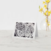 Carte pour notes avec design (Fleur jaune)