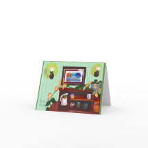 Carte pour notes avec intérieur accueillant