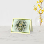 Carte pour notes avec l'impression florale (Fleur jaune)
