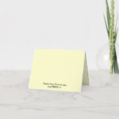Carte pour notes avec l'impression florale (Dos)