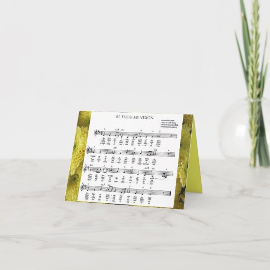 carte pour notes "Be You My Vision" (Devant)