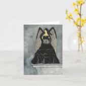 Carte pour notes Black Angel (Fleur jaune)