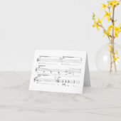 Carte pour notes blanc Bailero (Fleur jaune)