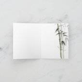 Carte pour notes blanc bambou (Intérieur)