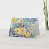 Carte pour notes blanc Coreopsis (Devant)