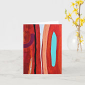 Carte pour notes blanc de flamme bleue (Fleur jaune)