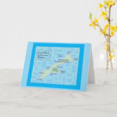 Carte pour notes blanc de Madeline Island 2025 (Fleur jaune)