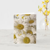 Carte pour notes blanc de Shasta Daisies (Fleur jaune)