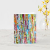 Carte pour notes blanc du chaos cosmique (Fleur jaune)