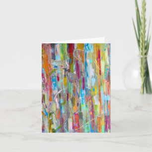 Carte pour notes blanc du chaos cosmique