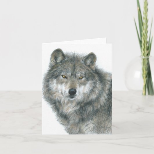 Carte pour notes blanc "Haunted Eyes" Art original (Devant)