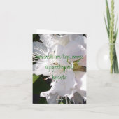 Carte pour notes blanc Rhododendrons (Dos)