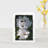 Carte pour notes blanc Rhododendrons (Fleur jaune)