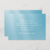 Carte pour notes bleu de Merci de perte de ciel (Devant / Derrière)