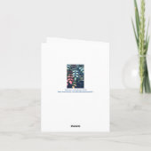 CARTE POUR NOTES, "BLUE BERRIES ON GREEN FEUILLES" (Dos)