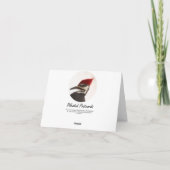 Carte pour notes Bluebird - Blanc à l'intérieur (Dos)