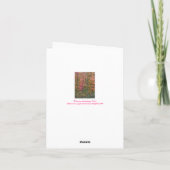 carte pour notes "BOIS EN AUTOMNE" (Dos)
