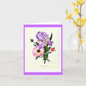 Carte pour notes-Botanicals-Pierre Joseph Redoute (Fleur jaune)