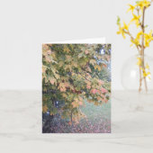 Carte pour notes brumeux de jour d'automne (Fleur jaune)