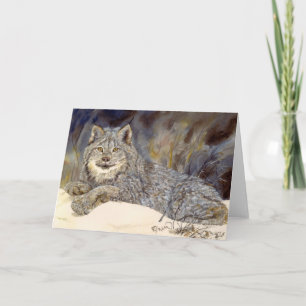 Carte pour notes canadien Lynx