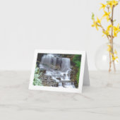 carte pour notes "CASCADE" (PHOTOG) (Fleur jaune)