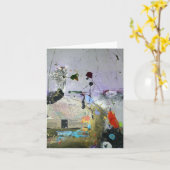 Carte pour notes céleste de série (Fleur jaune)