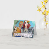 CARTE POUR NOTES-C'EST AMUSANT DE SOUHAITER QUE VO (Fleur jaune)