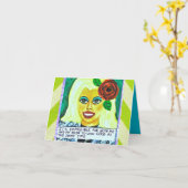 CARTE POUR NOTES-C'EST IMPOSSIBLE POUR MOI ET MA M (Fleur jaune)