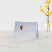 Carte pour notes chaud de ballon à air - (Fleur jaune)