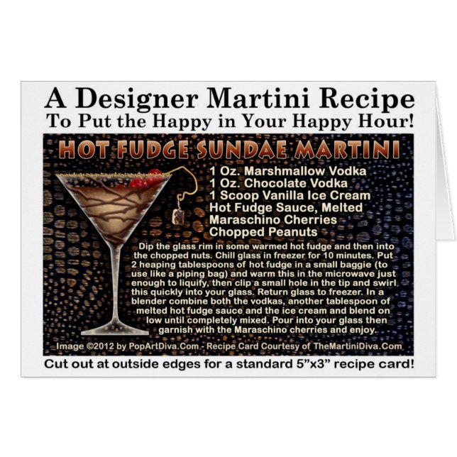 Carte pour notes chaud de salutation de recette de (Devant horizontal)