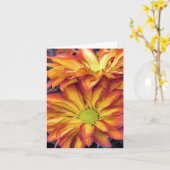 Carte pour notes - Chrysanthèmes (Fleur jaune)