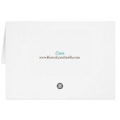 Carte pour notes circulaire (Dos Horizontal)
