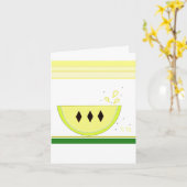 Carte pour notes citron aigre (Fleur jaune)