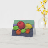 Carte pour notes Citrus & grenade (Fleur jaune)