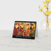 Carte pour notes-Classique/Cru-Mucha 13 (Fleur jaune)